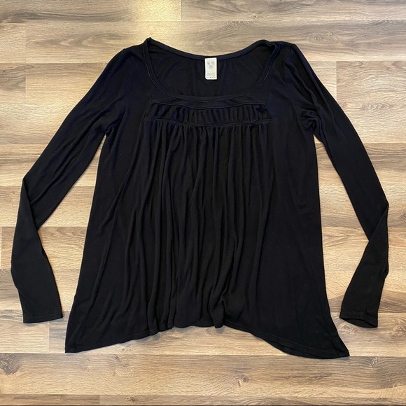 Free People Tops - Free People Black Long Sleeve Shirt